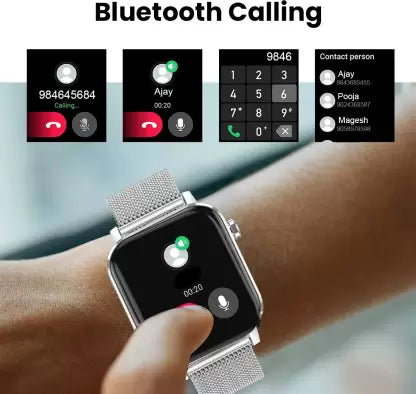 conekt SW2 1.69 inch Full HD display with bluetooth calling and metallic strap Smartwatch (Silver Strap, 1.69 Inch) conekt SW2 1.69 inch Full HD display with bluetooth calling and metallic strap Smartwatch (Silver Strap, 1.69 Inch)